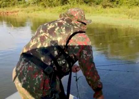 Polícia Militar Ambiental apreende 1 km de redes de pesca nos rios Paraná e Paranaíba