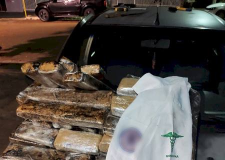 Polícia Militar prende casal com maconha, cocaína e haxixe em Bataguassu