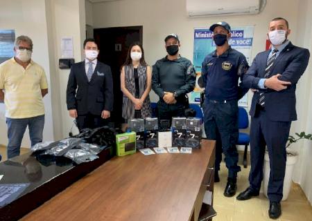 MPE faz entrega de equipamentos que devem auxiliar órgãos de segurança pública em Ivinhema