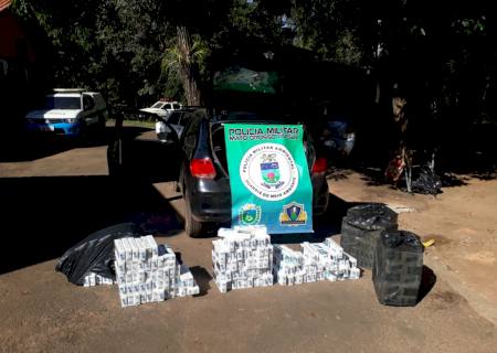 PMA prende campo-grandense com veículo carregado com cigarros contrabandeados