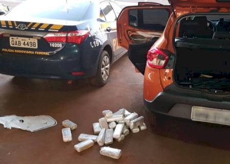 Polícia descobre 27 quilos de maconha em partes ocultas de veículo em Ponta Porã
