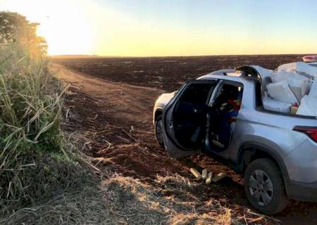DOF apreende veículo com 1,2 ton de maconha em Sidrolândia