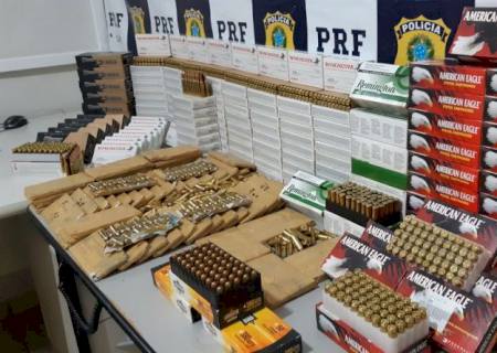 PRF apreende mais de 6 mil munições em Água Clara