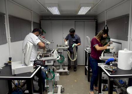 Senai já entregou a hospitais 78 respiradores consertados no Estado e 2 mil no Brasil