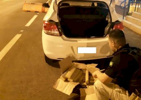 Em Naviraí, traficante é preso com quase 30 kg de maconha que levaria para o Rio Grande do Sul