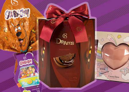 Perobão 3 com venda ovos de Páscoa da Cacau Show