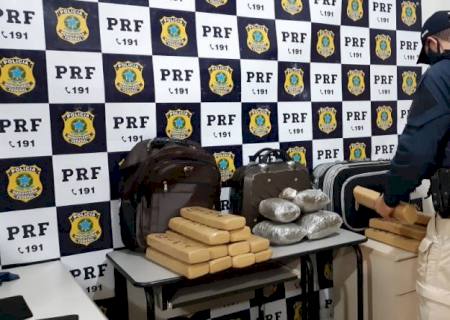 Dois são presos transportando maconha e skunk na BR-262