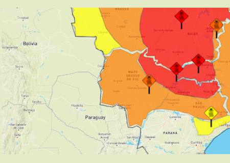 Vai e vem da temperatura deixa MS com clima de deserto uma semana depois de onda intensa de frio