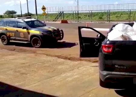 PRF realiza apreensão de quase meia tonelada de maconha em Ponta Porã