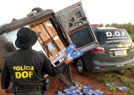 DOF realiza apreensões de drogas, cigarros e mercadorias no fim de semana