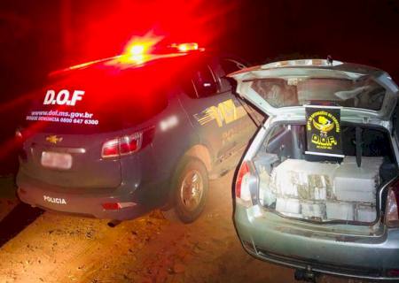DOF apreende veículo carregado com mais de 300 kg de maconha