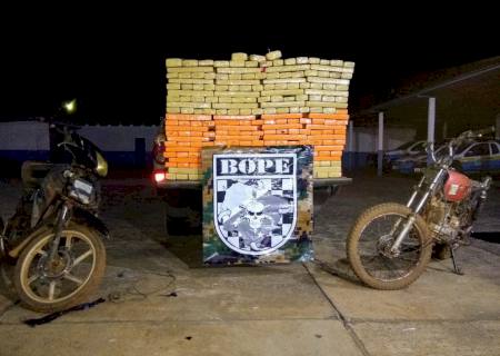 Bope apreende mais de uma tonelada de maconha em Amambai