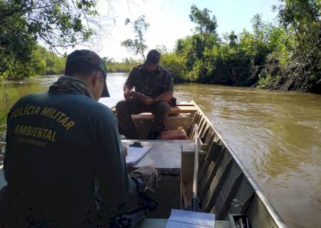 Polícia Ambiental de Batayporã autua homem por pesca ilegal no rio São Bento