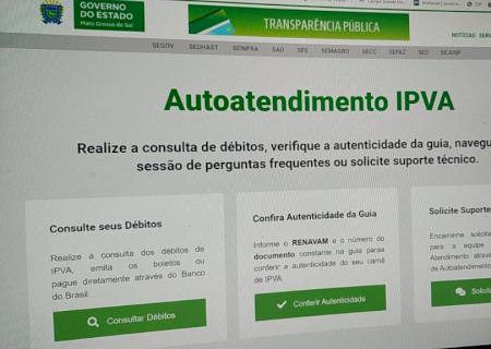 Carnês do IPVA podem ser impressos pela internet