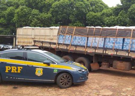 Motorista é flagrado em Sidrolândia simulando exportação de carga de cerveja