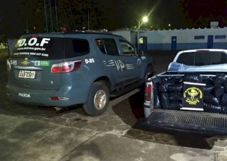 Adolescente de 15 anos é apreendido com Saveiro carregada com quase 200 kg de skunk