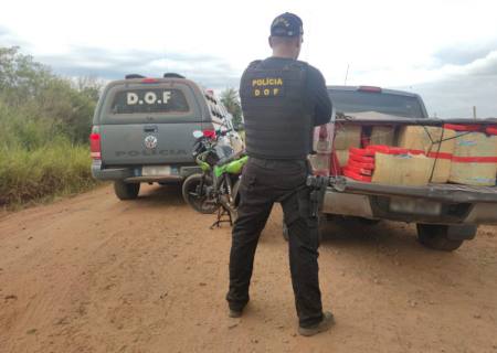 DOF apreende 1,8 tonelada de maconha em caminhonete roubada