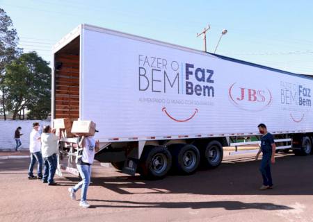 JBS leva novas doações para Sidrolândia