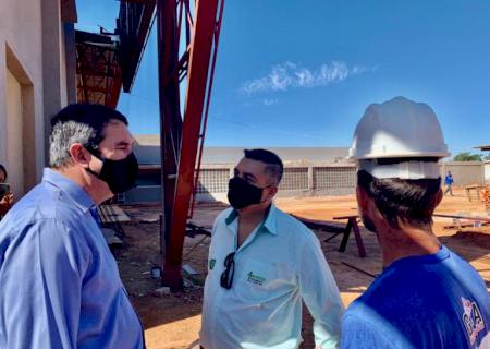 Riedel visita obras do Corpo de Bombeiros Militar em Bonito que irá atender população e turistas