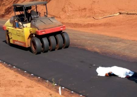Trabalhador morre em obra de pavimentação asfáltica em Nova Andradina