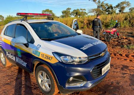 Moto furtada é recuperada pela Polícia Militar em Brasilândia