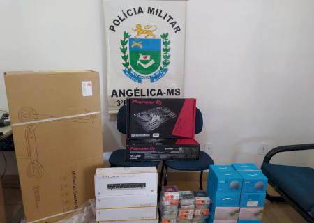 Mercadorias oriundas do Paraguai avaliadas em R$ 10 mil são apreendidas em Angélica