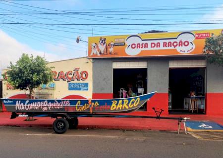 Casa da Ração prorroga sorteio do barco de alumínio novinho por mais uma semana