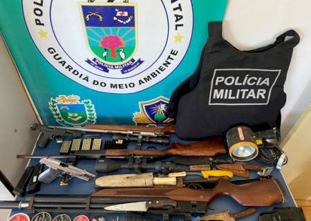 Caçador é autuado em R$ 30 mil por abates de animais silvestres, armas e munições