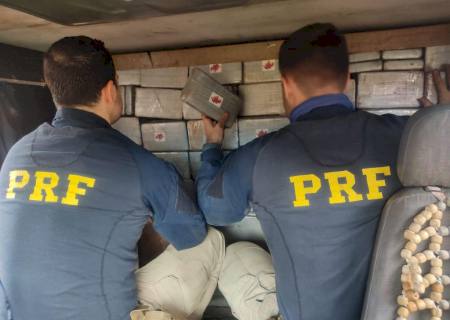 PRF apreende em Paranaíba carga de cocaína avaliada em R$ 14,5 milhões
