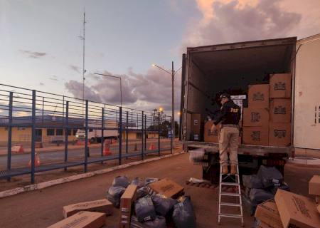 PRF apreende carga de cigarros contrabandeados em Coxim