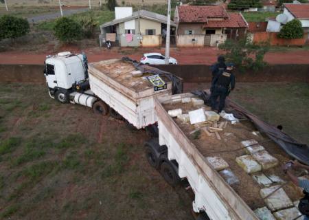 Vídeo: Morador de Nova Andradina é preso com 36,5 toneladas de maconha em Deodápolis