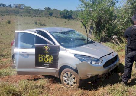 Vídeo: Carro furtado em Minas Gerais é recuperado pelo DOF em Paranhos