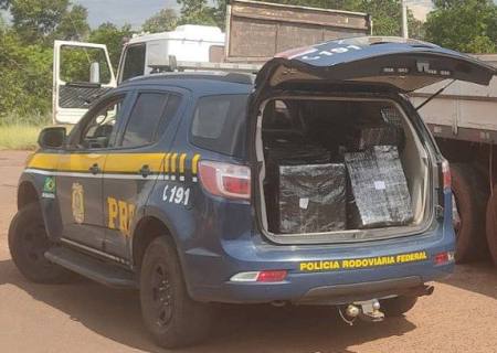 Vídeo: PRF apreende 244 kg de cloridrato de cocaína em Água Clara
