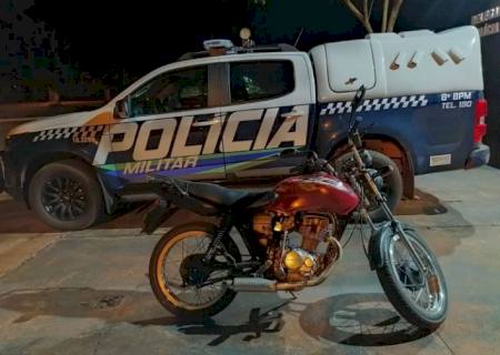 Adolescente é flagrado conduzido motocicleta em Angélica