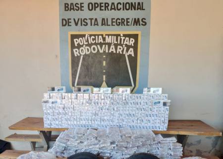 PMR apreende veículo com carga de contrabando e descaminho na MS-164