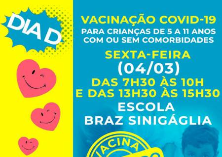 Batayporã promove Dia D de vacinação infantil nesta sexta-feira (4)