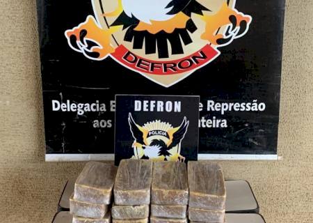 Durante negociação de drogas, Defron apreende 16 kg de pasta base em Dourados