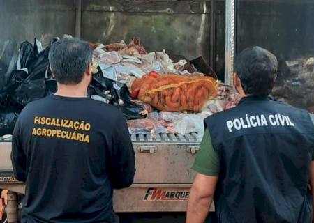 Fiscalização apreende toneladas de carnes em Nova Andradina