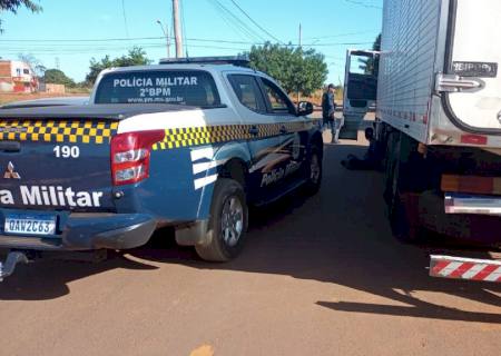 Caminhão furtado em Bataguassu é recuperado pela Polícia Militar em Três Lagoas