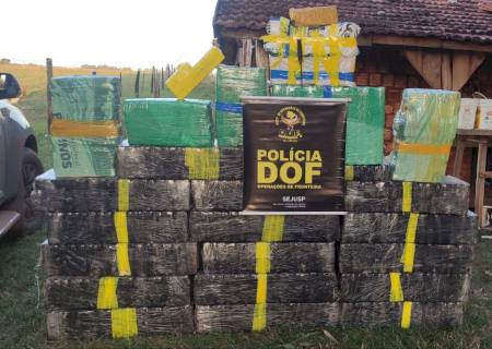 DOF encontra entreposto de drogas e apreende 720 kg de maconha em Itaquiraí