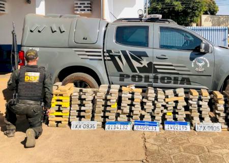 DOF prende casal com mais de 200 quilos de maconha na MS-156