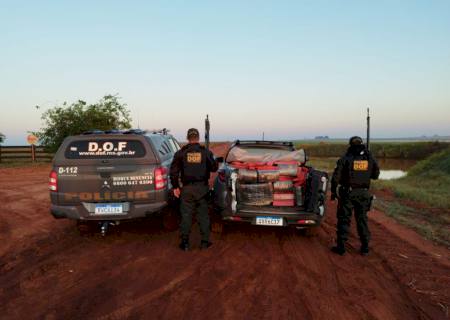 DOF apreende 1,2 tonelada de droga em carro locado em Itaquiraí