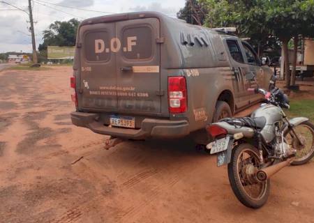 Moto furtada em Naviraí é recuperada pelo DOF em Iguatemi