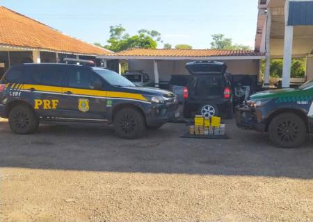 PMA e PRF prendem traficante boliviano com 54 kg de cocaína avaliados em mais de R$ 7 milhões