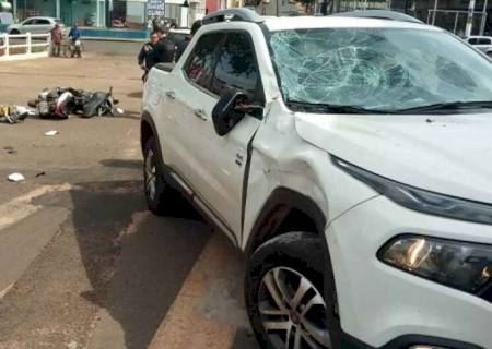 Motociclista morre em colisão com picape em Paranaíba