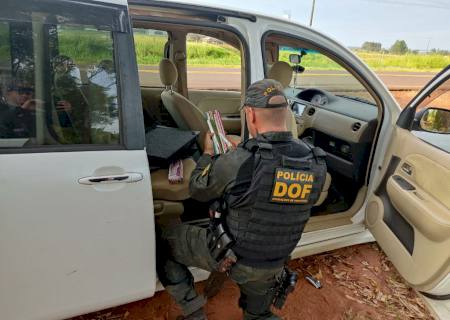 DOF apreende mais de 80 quilos de maconha em assoalho de carro paraguaio