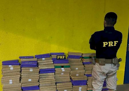 Traficante é preso em Coxim com 527 kg de maconha que pegou em Nova Alvorada do Sul