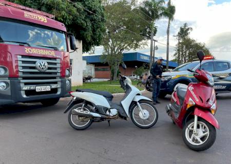 Colisão entre motonetas deixa duas condutoras feridas em Nova Andradina