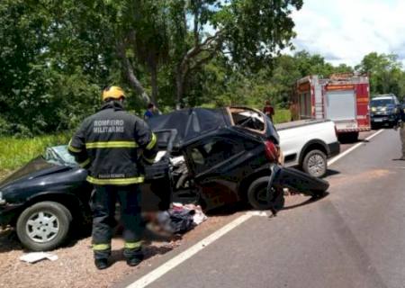 Adolescente morre preso às ferragens em acidente de trânsito em Miranda