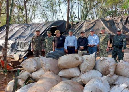 Operação conjunta destrói mais de 225 toneladas de maconha na fronteira